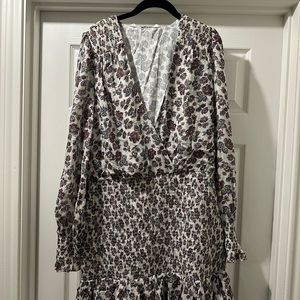 Veronica Beard
Darrah smocked floral-print mini dress Reg. $498.00